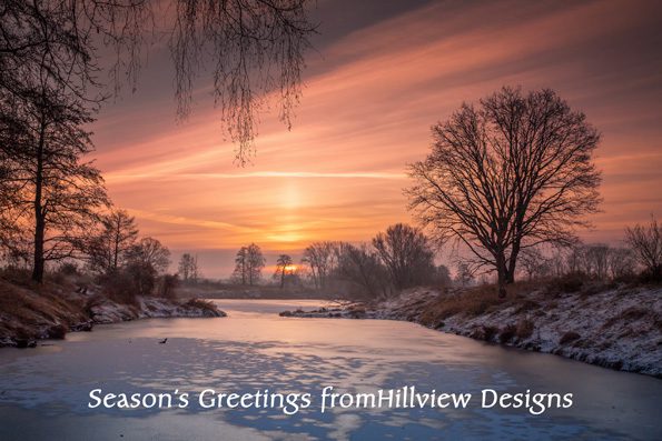 Winter Lake Sunrise Front Personalised
