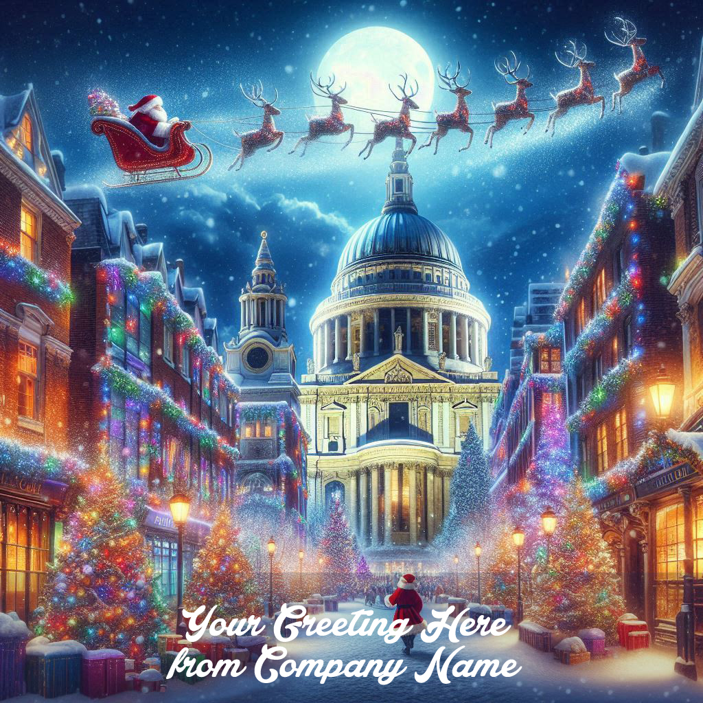 St Pauls and Santa Front Personalised