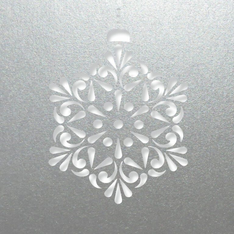 contemporary snowflake silver