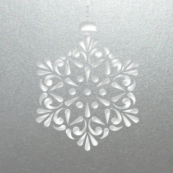 contemporary snowflake silver